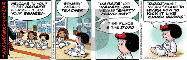 Nancy on Monday March 31, 2008 Comic Strip