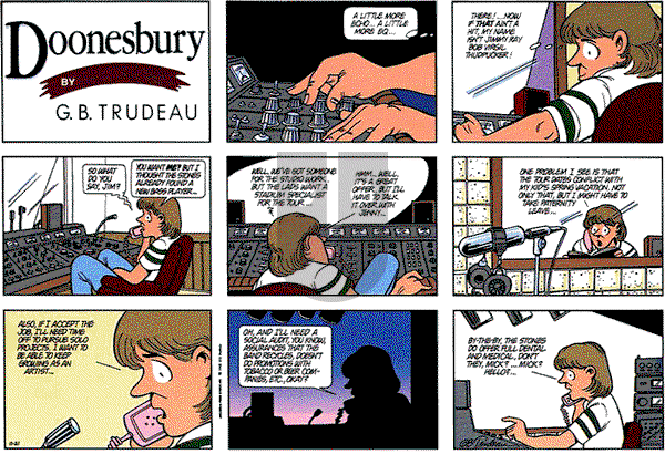 Doonesbury on Sunday November 21, 1993 Comic Strip