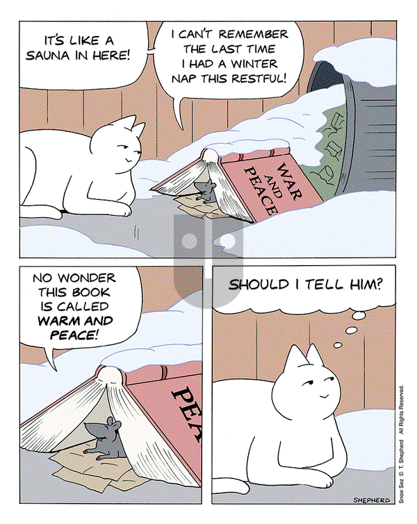 Snow Sez on Monday March 3, 2025 Comic Strip