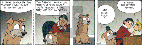 Get Fuzzy on Saturday March 21, 2009 Comic Strip