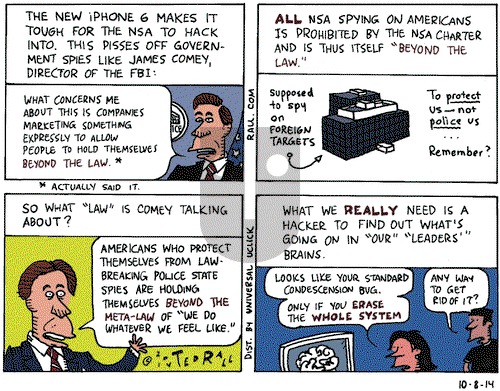 Ted Rall on Wednesday October 8, 2014 Comic Strip