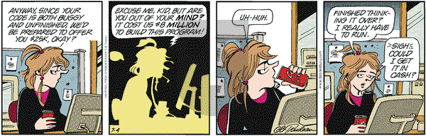 Doonesbury on Saturday July 7, 2001 Comic Strip