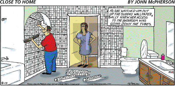 Close to Home on Sunday August 13, 2006 Comic Strip