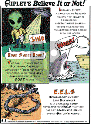 Ripley's Believe It or Not - Saturday June 3, 2023 Comic Strip