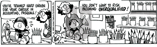 Rose is Rose on Saturday April 30, 1988 Comic Strip