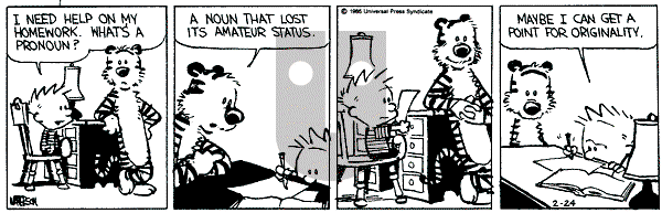 Calvin and Hobbes - Monday February 24, 1986 Comic Strip