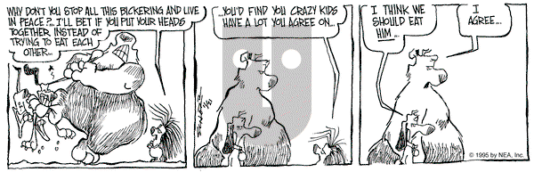 The Grizzwells on Tuesday November 21, 1995 Comic Strip
