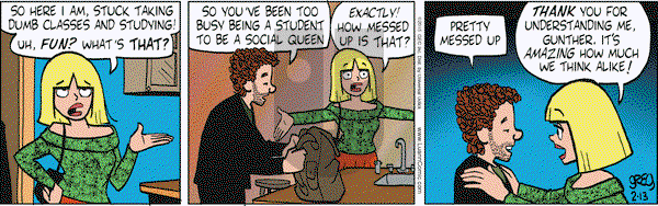 Luann on Friday February 13, 2015 Comic Strip
