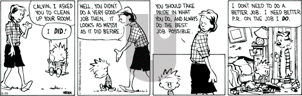 Calvin and Hobbes on Friday August 29, 2014 Comic Strip