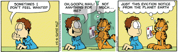 Garfield on Saturday September 30, 2000 Comic Strip