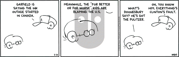 FoxTrot - Thursday August 28, 2003 Comic Strip