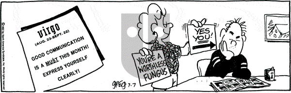 Luann on Tuesday July 7, 1992 Comic Strip