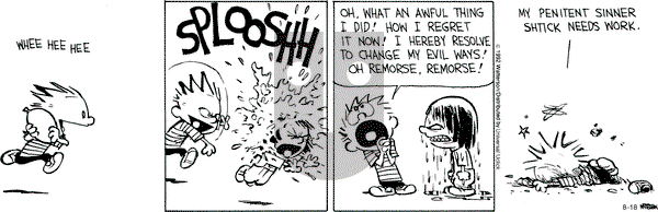 Calvin and Hobbes - Saturday August 18, 2012 Comic Strip
