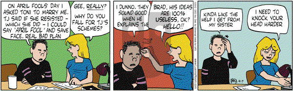 Luann on Saturday April 7, 2012 Comic Strip