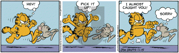 Garfield on Friday November 15, 2002 Comic Strip