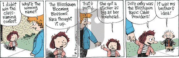 Cul de Sac on Saturday March 24, 2018 Comic Strip