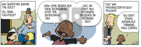 Frazz on Wednesday April 23, 2003 Comic Strip