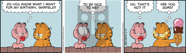 Garfield - Friday February 14, 2020 Comic Strip