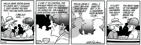 Doonesbury on Tuesday October 22, 1996 Comic Strip