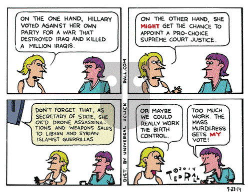 Ted Rall on Wednesday July 23, 2014 Comic Strip