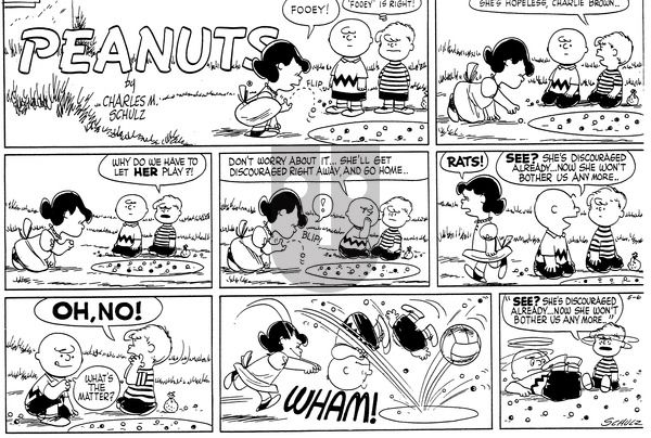 Peanuts on Sunday May 6, 1956 Comic Strip