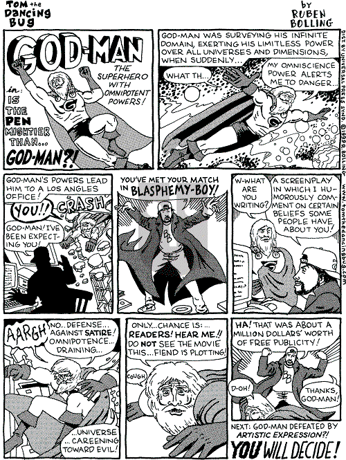 Tom the Dancing Bug on Saturday December 11, 1999 Comic Strip