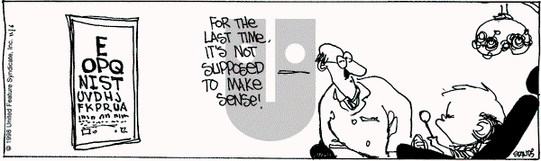 The Buckets on Friday November 6, 1998 Comic Strip