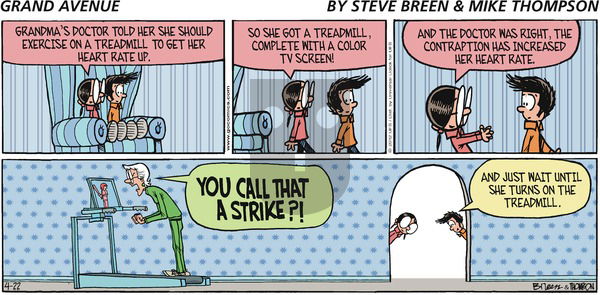 Grand Avenue on Sunday April 22, 2012 Comic Strip