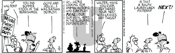 Over the Hedge on Friday April 9, 1999 Comic Strip