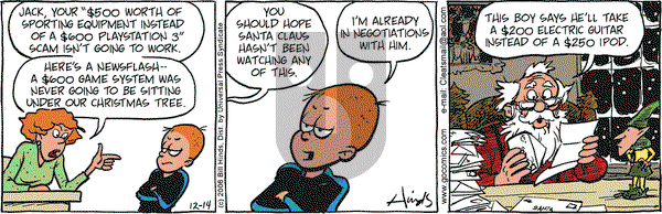 Cleats on Thursday December 14, 2006 Comic Strip