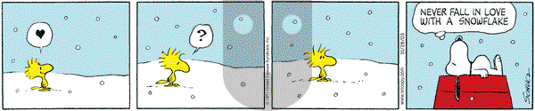 Peanuts on Friday November 28, 2003 Comic Strip