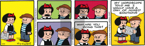 Nancy on Thursday March 29, 2018 Comic Strip