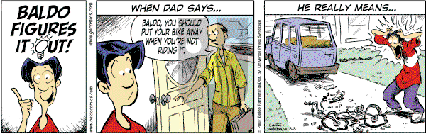 Baldo on Friday August 8, 2008 Comic Strip