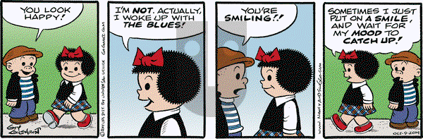 Nancy on Thursday October 9, 2014 Comic Strip