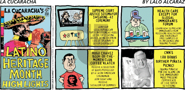 La Cucaracha on Sunday September 13, 2009 Comic Strip