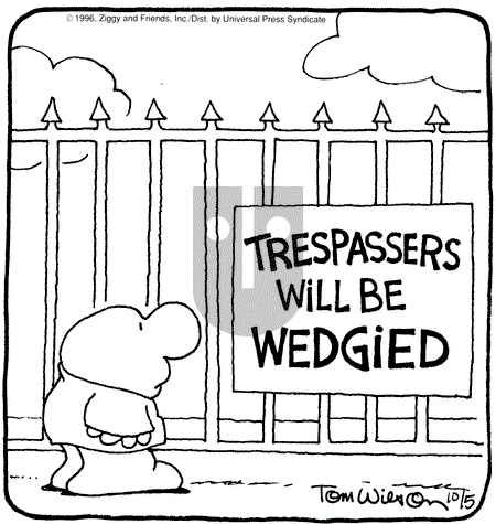 Ziggy - Saturday October 5, 1996 Comic Strip