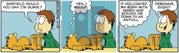 Garfield on Tuesday April 15, 2003 Comic Strip