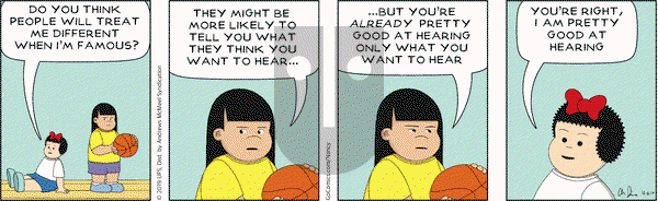 Nancy on Friday December 6, 2019 Comic Strip