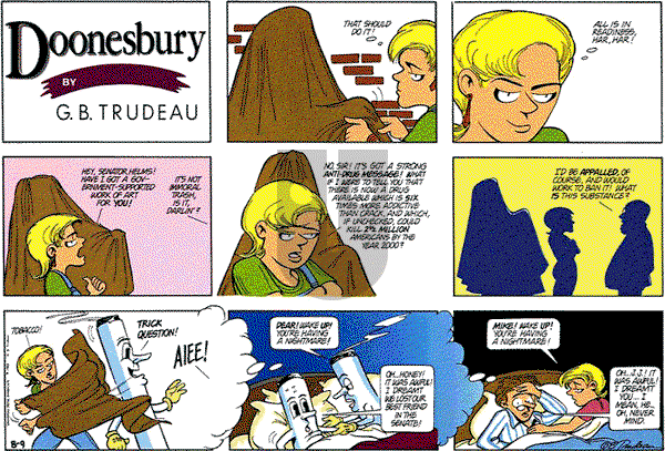 Doonesbury on Sunday August 9, 1992 Comic Strip
