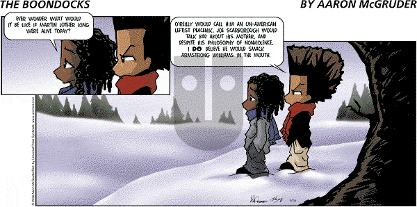 The Boondocks on Sunday August 21, 2011 Comic Strip