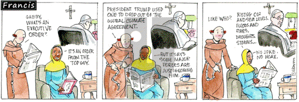 Francis on Monday February 10, 2025 Comic Strip