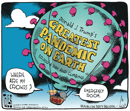 Tom Toles on Monday July 6, 2020 Comic Strip