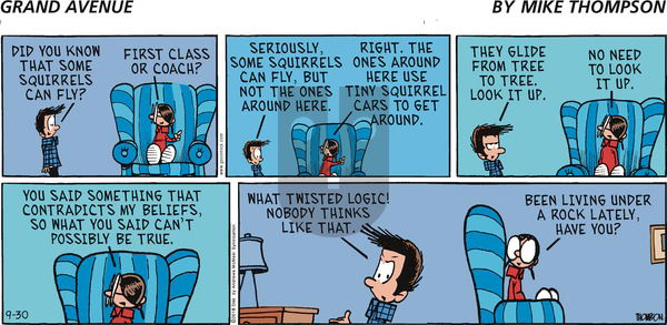 Grand Avenue on Sunday September 30, 2018 Comic Strip