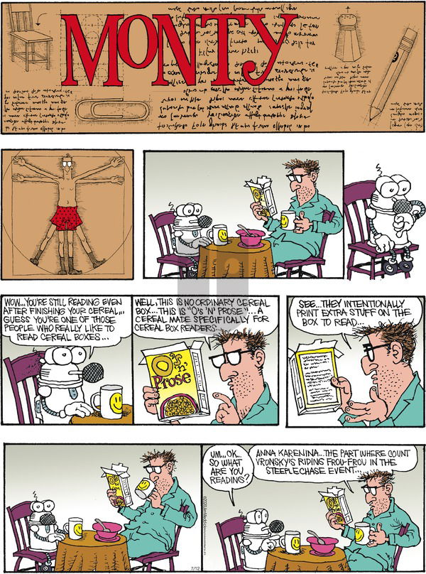 Monty on Sunday July 12, 2020 Comic Strip
