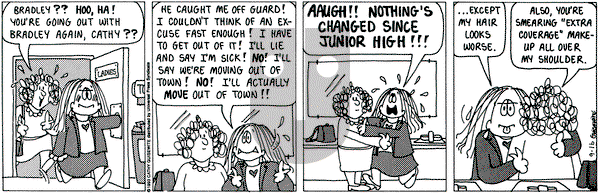 Cathy Classics on Thursday September 24, 1998 Comic Strip