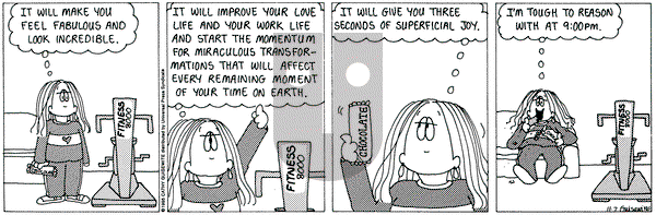 Cathy Classics on Tuesday November 7, 1995 Comic Strip