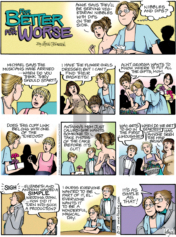 For Better or For Worse - Sunday August 17, 2008 Comic Strip