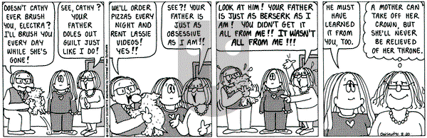 Cathy Classics on Friday August 20, 1993 Comic Strip