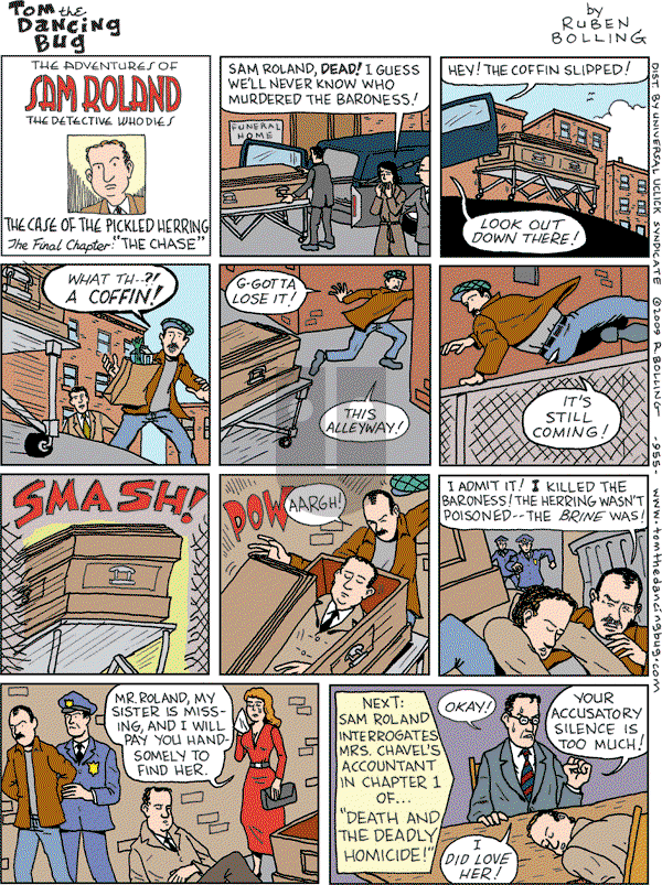 Tom the Dancing Bug on Saturday July 18, 2009 Comic Strip