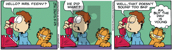 Garfield on Monday May 23, 2005 Comic Strip